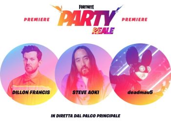 Fortnite Party con Steve Aoik, Dillon Francis e deadmau5