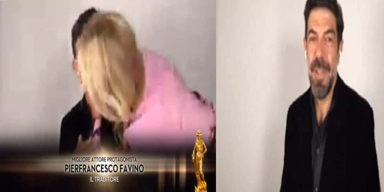 Anna Ferzetti e Pierfrancesco Favino, David di Donatello 2020 - Screenshot da video