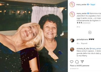 Mara Venier ricorda la sua mamma (Instagram)