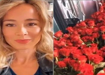 Diletta Leotta rose rosse