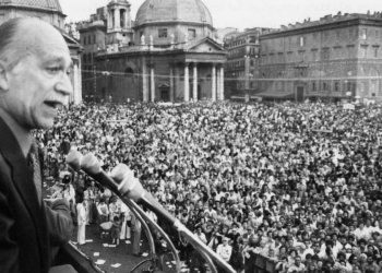 Giorgio Almirante è morto il 22 maggio 1988 (Foto LaPresse)