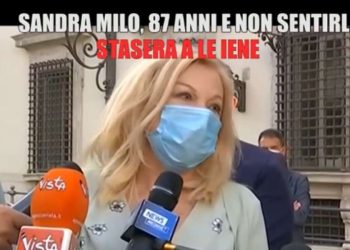 Sandra Milo, foto Le Iene