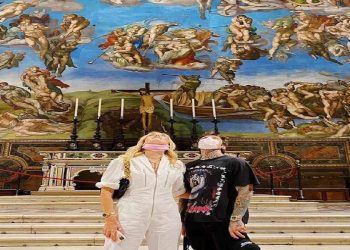 Chiara Ferragni e Fedez alla Cappella Sistina