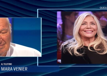 Mara Venier e Nicola Carraro a Io e Te - Screenshot da video