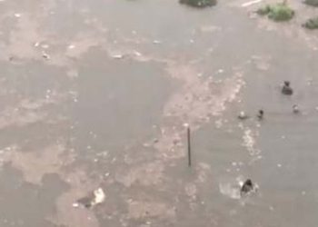 Bomba d'acqua a Palermo, video Facebook