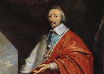 Philippe de Champaigne, ritratto del cardinale Richelieu (1640), particolare