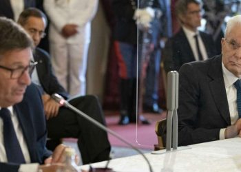 David Ermini. Mattarella mentre presiede il plenum del Csm al Quirinale (LaPresse)