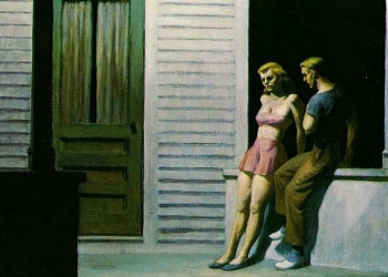 E. Hopper, Summer evening (1947) particolare