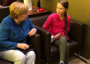 Angela Merkel e Greta Thunberg in un precedente incontro