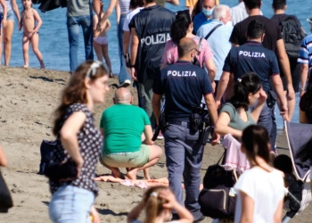 Polizia a Ostia