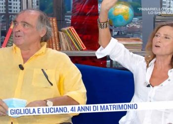 Gigliola Cinquetti e Luciano Teodori a Oggi è un altro giorno - Screenshot da video