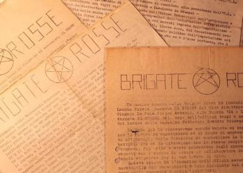 Volantini Brigate Rosse (Foto: 2012, LaPresse)