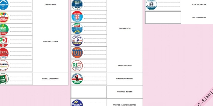 Scheda Regionali Liguria