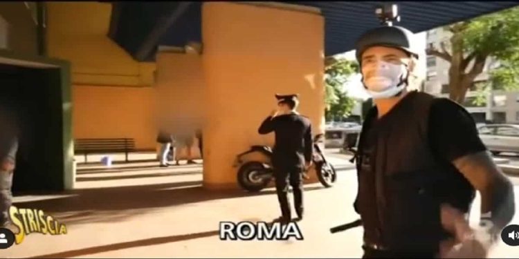 Vittorio Brumotti a Striscia la Notizia - Screenshot da video