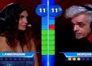 Elettra Lamborghini e Morgan a Name That Tune - Screenshot da video