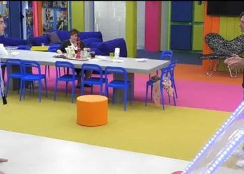 Tommaso Zorzi e Francesco Oppini al Grande Fratello Vip 2020 - Screenshot da video