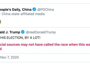 Quotidiano del Partito Comunista Cinese su Trump