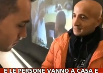Di Maio e Marco Attisani, foto da Striscia la Notizia