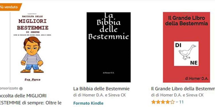Libri sulle bestemmie da Amazon