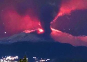 Vulcano Etna, foto Twitter