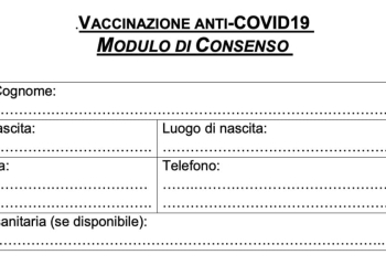 Modulo consenso vaccino Covid