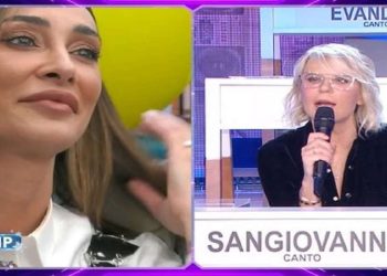Sonia Lorenzini e Maria De Filippi al Grande Fratello Vip 5