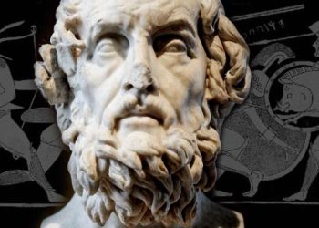 Un busto raffigurante Omero