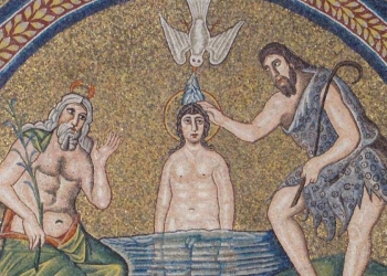 Battesimo di Gesù; Ravenna, Battistero degli Ariani (V sec.)