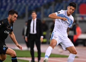 Kevin Strootman con la maglia del Marsiglia (LaPresse- Archivio)