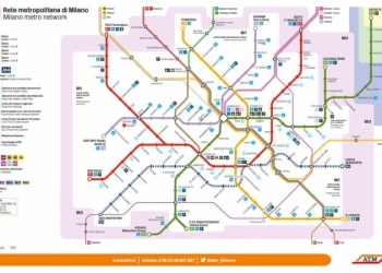 La nuova mappa della metropolitana di Milano