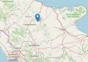 Terremoto oggi a Campobasso (Ingv)