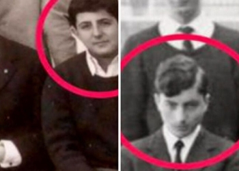 Giancarlo Magalli e Mario Draghi, in alcuni vecchi scatti scolastici