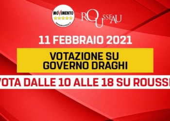 Voto m5s su Governo Draghi