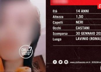 14enne scomparsa da Lavinio (Chi l'ha visto)