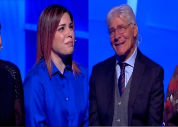 Giulia e Marianna con i nonni a C'è posta per te