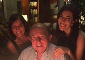 Giancarlo Magalli con le figlie