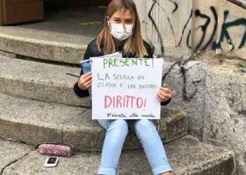 Anita Iacovelli, la sua protesta contro la Dad