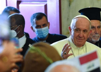 Papa Francesco in Iraq, durante il recente viaggio apostolico (LaPresse)