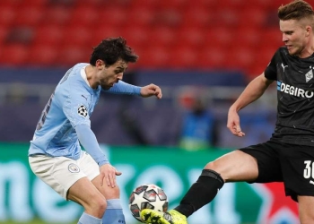 Al centro Bernardo Silva (Foto LaPresse)