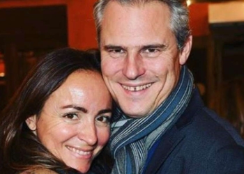 Camila Raznovich in compagnia del marito Loic Fleury