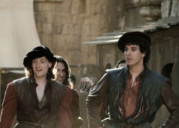 Michelangelo (Pierpaolo Spollon) in una scena di ‘Leonardo’