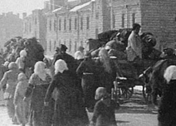 Un momento della deportazione degli armeni (foto dal web)