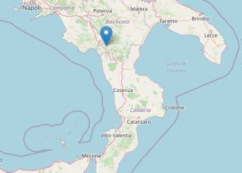 Terremoto a Potenza oggi (Ingv)