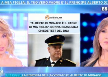 “Principe di Monaco è padre di mia figlia"(Domenica Live)