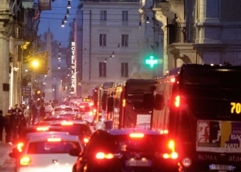 Il traffico di Roma (LaPresse)