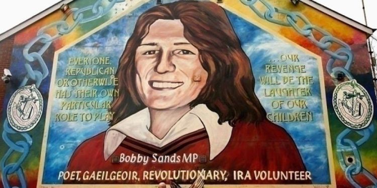 Un murales in ricordo di Bobby Sands