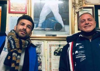 Gianni Maddaloni in compagnia di suo figlio Marco