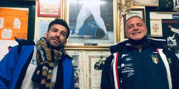 Gianni Maddaloni in compagnia di suo figlio Marco