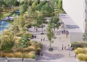 Il rendering della futura sede di Snam a Milano