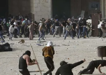 Gerusalemme, incidenti sulla Spianata delle Moschee (LaPresse)